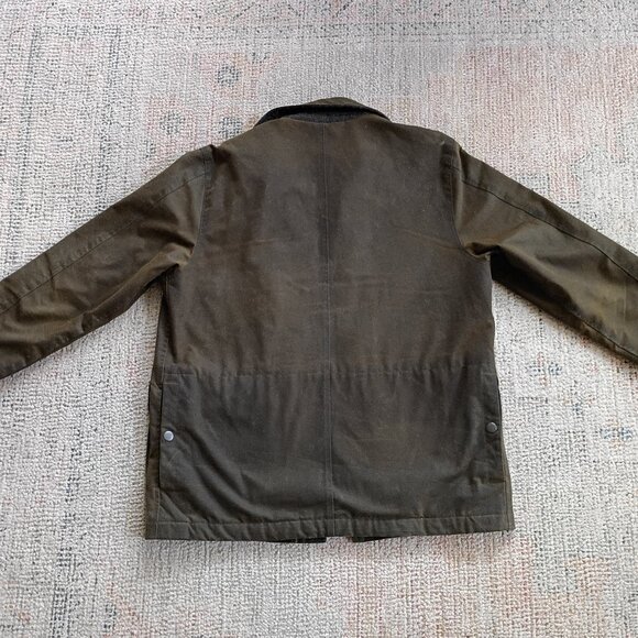 Flint and Tinder Flannel-lined Waxed Hudson Jacket (Forest, M) - Picture 4 of 9